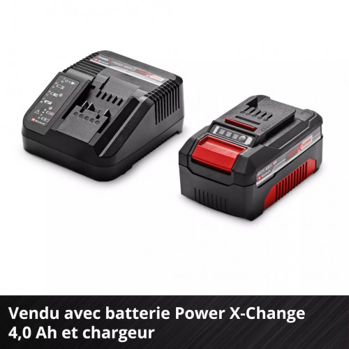 Aspirateur-balai sans fil - TE-SV 18 Li - Batterie 4,0 Ah incluse - 2-en-1 - Plateforme Power X-Change RECONDITIONNE - EINHELL 