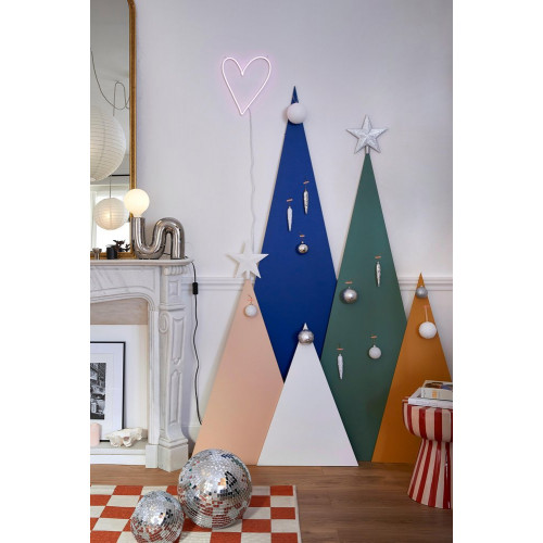 Lampe Pop S, céramique, chromé E27 H20cm - LX FRANCE