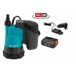 Pompe d'évacuation eaux claires 2000/2 18V P4A - GARDENA