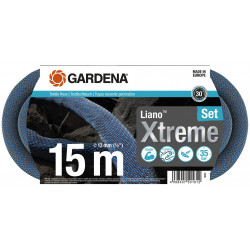 Kit tuyau Liano™Xtreme 15m, Ø 13mm + pièces GARDENA System - ultra résistant - GARDENA