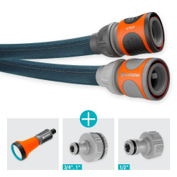 Kit tuyau Liano™Xtreme 15m, Ø 13mm + pièces GARDENA System - ultra résistant - GARDENA
