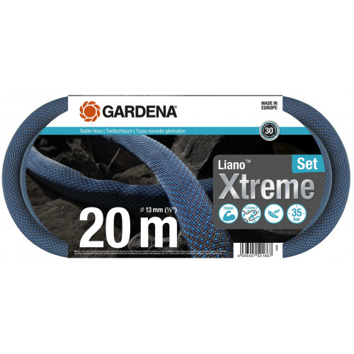 Kit tuyau Liano™Xtreme 20m, Ø 13mm + pièces GARDENA System - ultra résistant - GARDENA