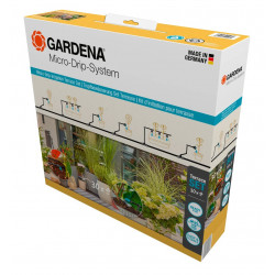Kit d'initiation goutte-à-goutte pour terrasse jusqu'à 30 plantes Micro-Drip-System de marque GARDENA, référence: J7878200