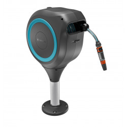 Dévidoir automatique pour terrasse RollUp M 20m - Bleu de marque GARDENA, référence: J8216900