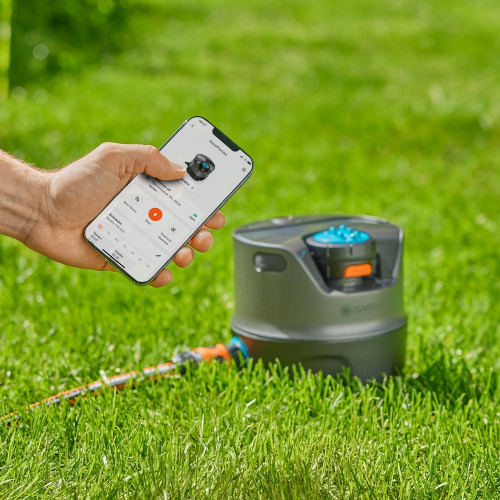 Arroseur solaire programmable - AquaPrecise - Jusqu’à 320 m² - Contrôle Bluetooth® - GARDENA