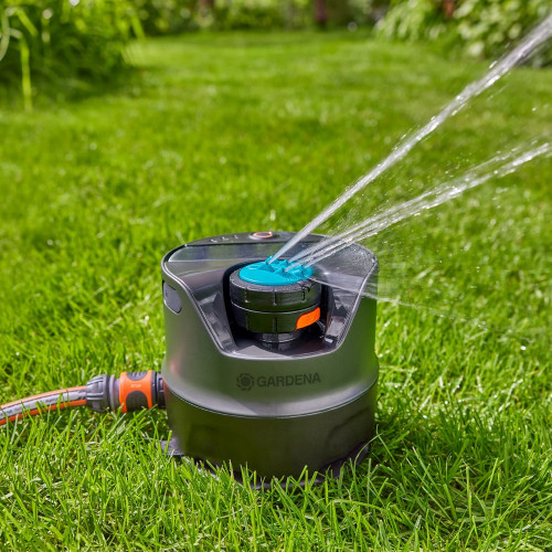 Arroseur solaire programmable - AquaPrecise - Jusqu’à 320 m² - Contrôle Bluetooth® - GARDENA