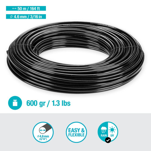 Tuyau de raccordement de micro-irrigation Ø 4,6 mm - 50 m - GARDENA