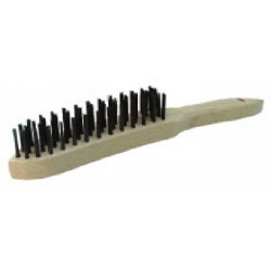 Brosse à manche (4 rangs fils souple acier) de marque OUTIFRANCE , référence: B1741500