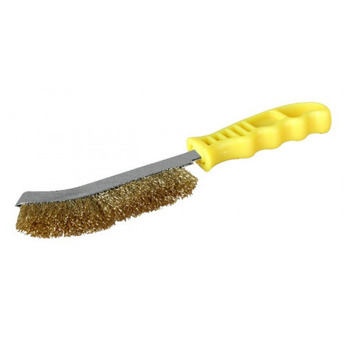 Brosse metallique convexe laiton - OUTIFRANCE 