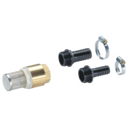 Filtre d'aspiration pour tuyau diamètre interieur 19 ou 25 mm de marque GARDENA, référence: J125900