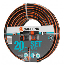 Tuyau d'arrosage Flex Ø 15 mm - 20 m + lance et raccords - GARDENA