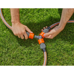 Dérivation d'arrosage Grand débit en Y - 19 mm - GARDENA