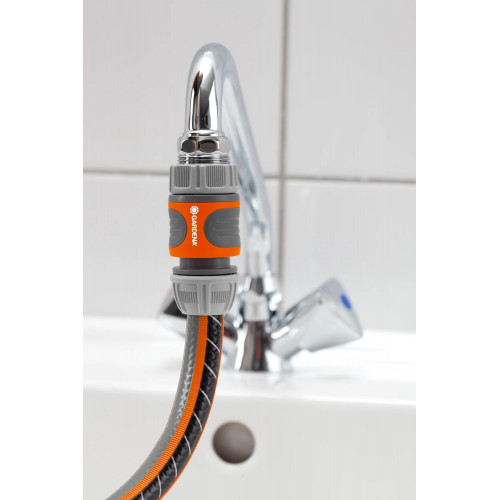 Nécessaire de raccordement pour robinet col de cygne et tuyau Ø 13 - 15 mm - GARDENA