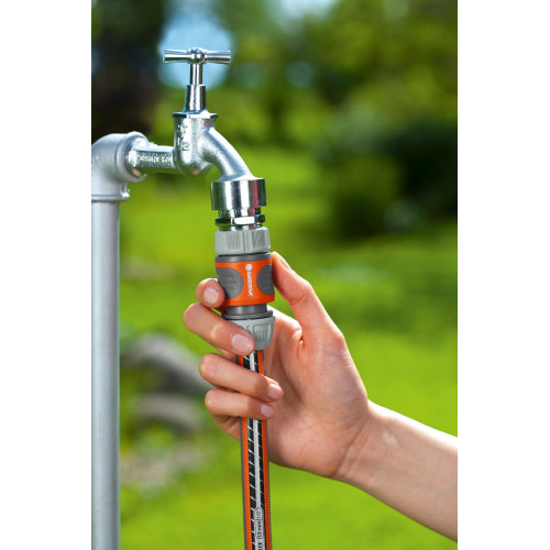 Nécessaire de raccordement pour robinet 20/27 et tuyau Ø 13 - 15 mm - GARDENA