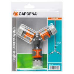 Nécessaire de dérivation pour dédoubler un tuyau Ø 13 - 15 mm de marque GARDENA, référence: J3394100