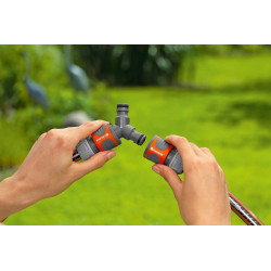 Nécessaire de dérivation pour dédoubler un tuyau Ø 13 - 15 mm - GARDENA