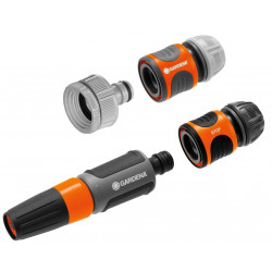 Nécessaire de base 15 mm pour robinet 20/27 et 26/34 et tuyau Ø 13 - 15 mm - GARDENA