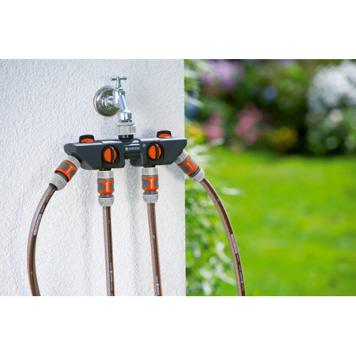 Sélecteur d'arrosage sur robinet 4 circuits - GARDENA