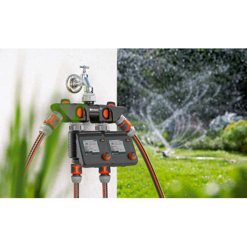 Sélecteur d'arrosage sur robinet 4 circuits - GARDENA