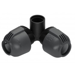 Raccord d'angle d'arrosage enterré 25 mm femelle 3/4" de marque GARDENA, référence: J374200
