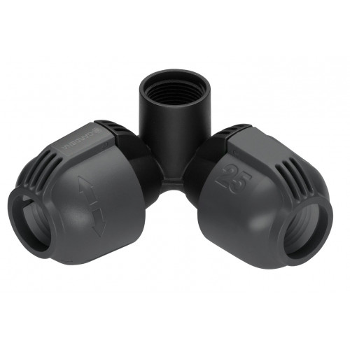 Raccord d'angle d'arrosage enterré 25 mm femelle 3/4" - GARDENA