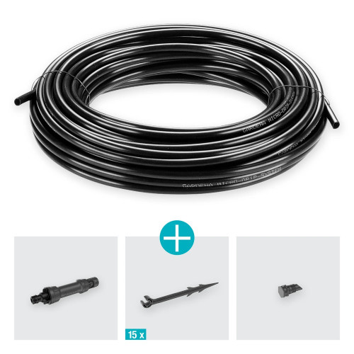 Kit d'irrigation Micro-Drip system pour les haies - 15 m - 4,6 mm - GARDENA
