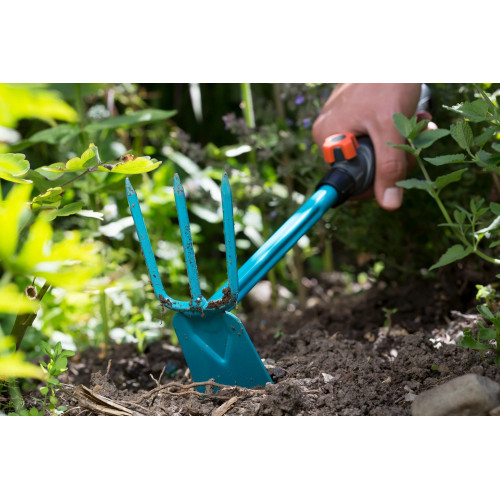 Serfouette à fleurs combisystem Panne et fourche 3 dents - GARDENA