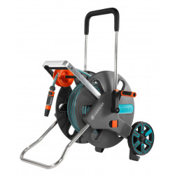 Dévidoir d'arrosage sur roues équipé Aquaroll L Easy de marque GARDENA, référence: J4451200