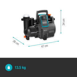 Station de pompage connectée - 5000 l/h - 1300 w. - GARDENA