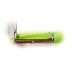 Arroseur oscillant escamotable OS 140 - surfaces carrées ou rectangulaires - 2 à 140 m² - GARDENA