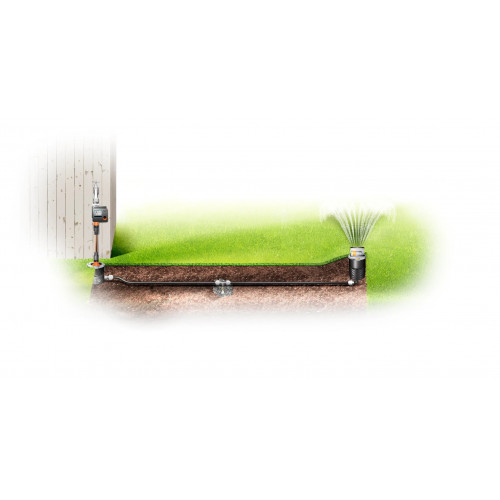 Arroseur oscillant escamotable OS 140 - surfaces carrées ou rectangulaires - 2 à 140 m² - GARDENA