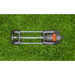 Arroseur oscillant Aqua S - arrosage : 90 à 220 m² - portée 7 à 17 m - largeur max. : 13 m - GARDENA