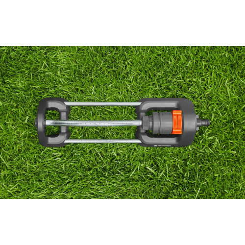 Arroseur oscillant Aqua S - arrosage : 90 à 220 m² - portée 7 à 17 m - largeur max. : 13 m - GARDENA