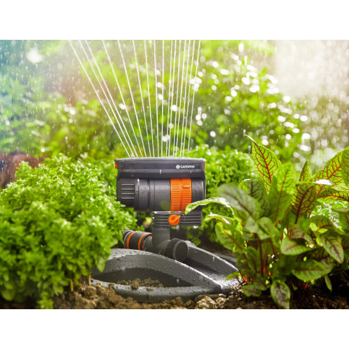 Arroseur oscillant AquaZoom compact - petites surfaces - portée 3 à 16 m - largeur 3 à 12 m - GARDENA