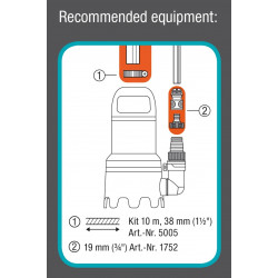 Pompe d'évacuation eaux chargées 9000 - GARDENA