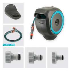 Dévidoir automatique mural RollUp S 15 m - GARDENA