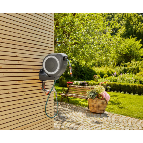 Dévidoir automatique mural RollUp S 15 m - GARDENA