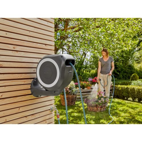 Dévidoir automatique mural RollUp S 15 m - GARDENA
