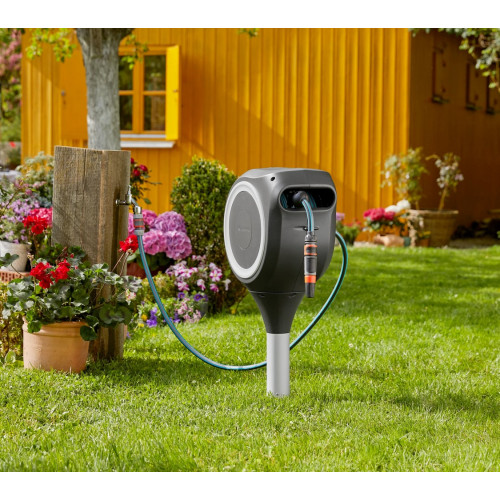 Dévidoir automatique sur pic RollUp S 15 m - GARDENA