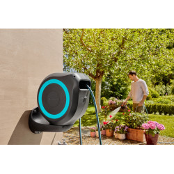 Dévidoir automatique mural RollUp M 20 m - GARDENA