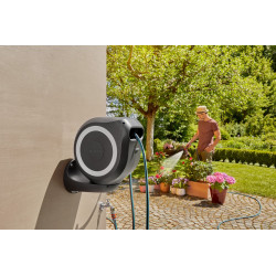 Dévidoir automatique mural RollUp M 20 m - GARDENA