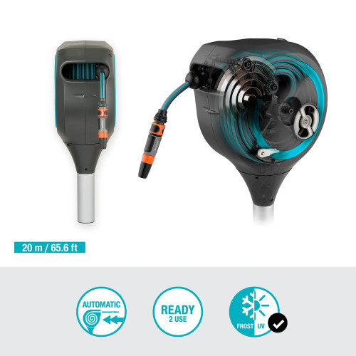 Dévidoir automatique sur pic RollUp M 20 m - GARDENA