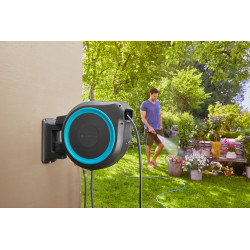Dévidoir automatique mural RollUp M/L 25 m - GARDENA