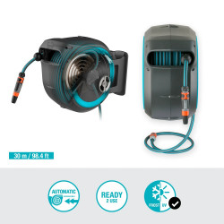 Dévidoir automatique mural RollUp L 30 m - GARDENA