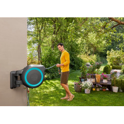 Dévidoir automatique mural RollUp L 30 m - GARDENA