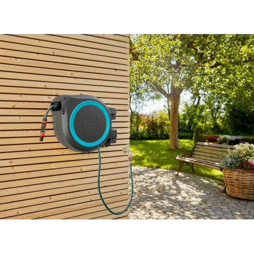 Dévidoir automatique mural RollUp L 30 m - GARDENA