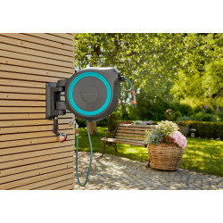 Dévidoir automatique mural RollUp L 30 m - GARDENA