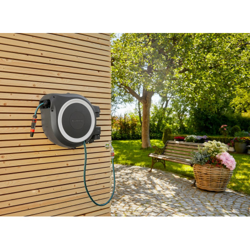 Dévidoir automatique mural RollUp L 30 m - GARDENA