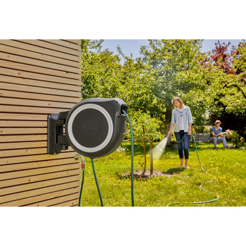 Dévidoir automatique mural RollUp L 30 m - GARDENA