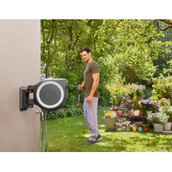 Dévidoir automatique mural RollUp L 30 m - GARDENA